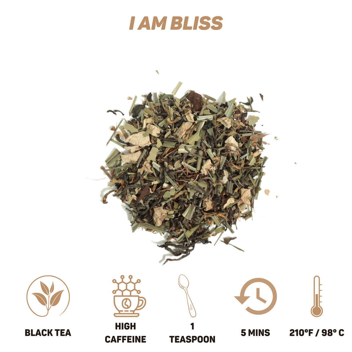 The Beauty Chai Box a curated selection of our most delightful blends: I am Joy, I am Bliss, and I am Merry.