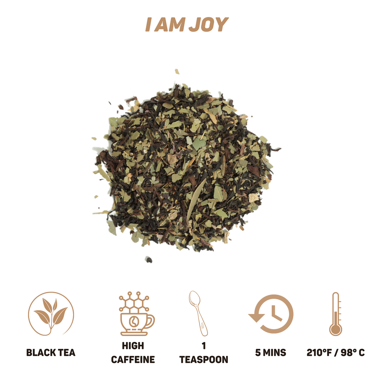 The Beauty Chai Box a curated selection of our most delightful blends: I am Joy, I am Bliss, and I am Merry.