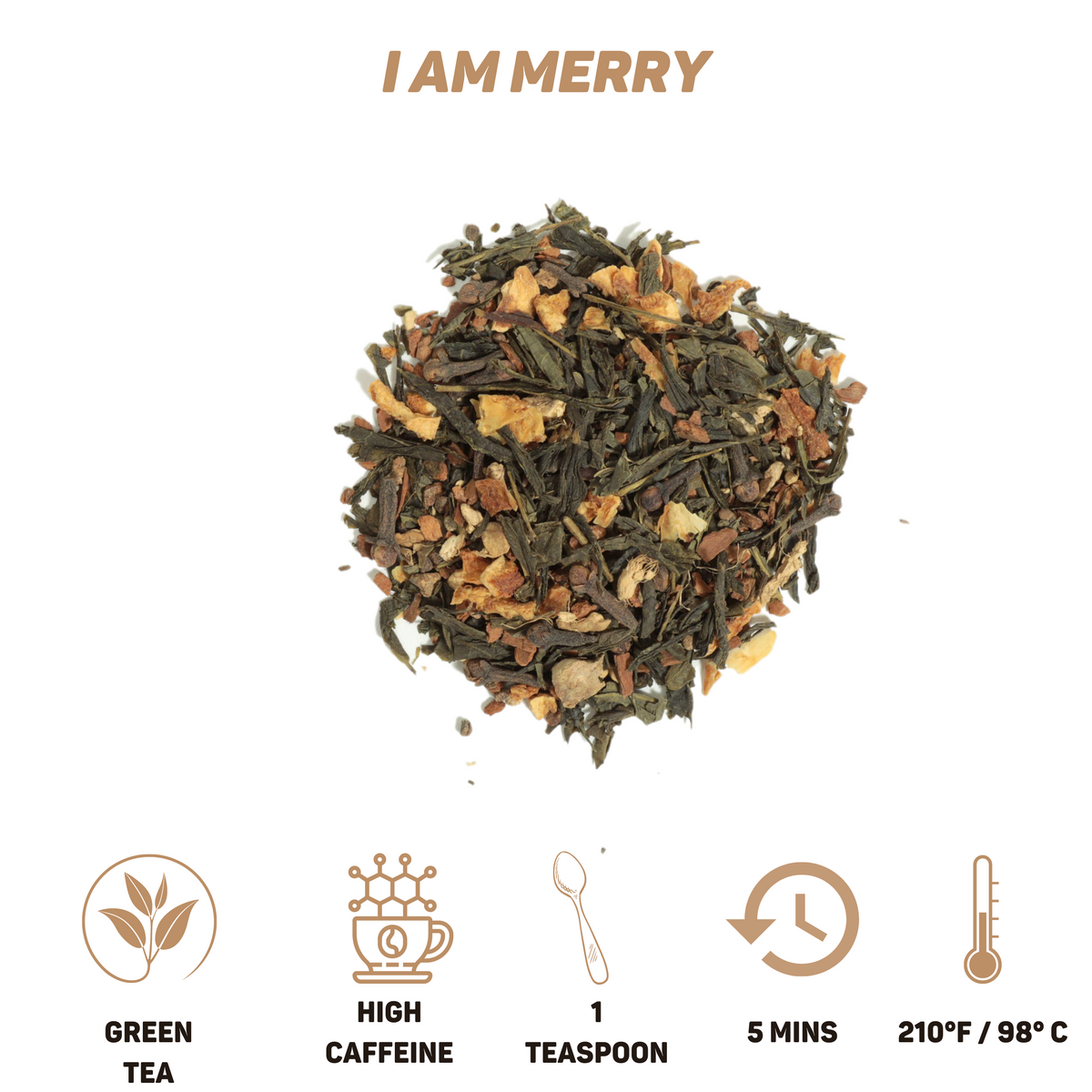 The Beauty Chai Box a curated selection of our most delightful blends: I am Joy, I am Bliss, and I am Merry.