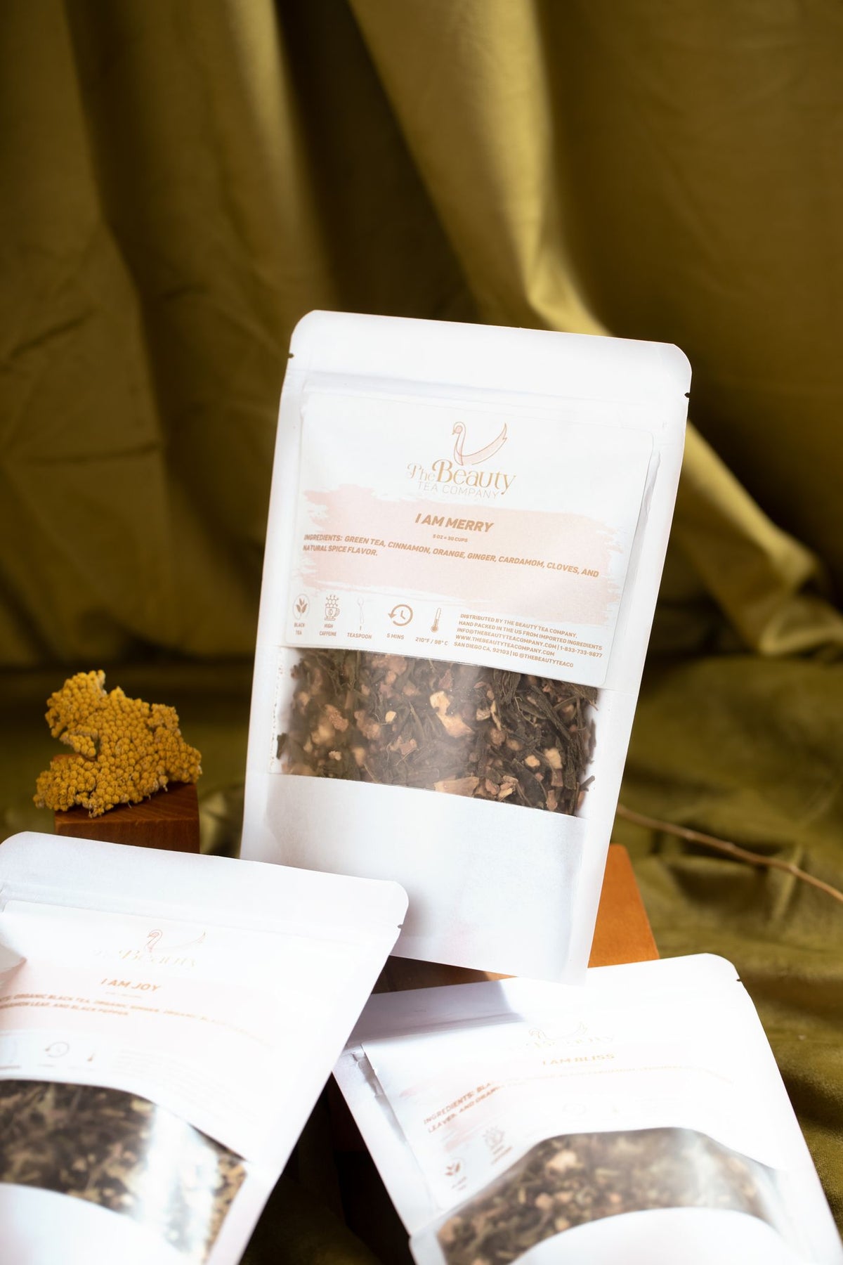 I am Bliss, Chai, a divine concoction crafted for tea enthusiasts seeking blissful moments in a cup.Loose Leaf - Bag 5 oz.